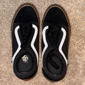 Vans Black and White PRO Skate Shoe Tongue Label